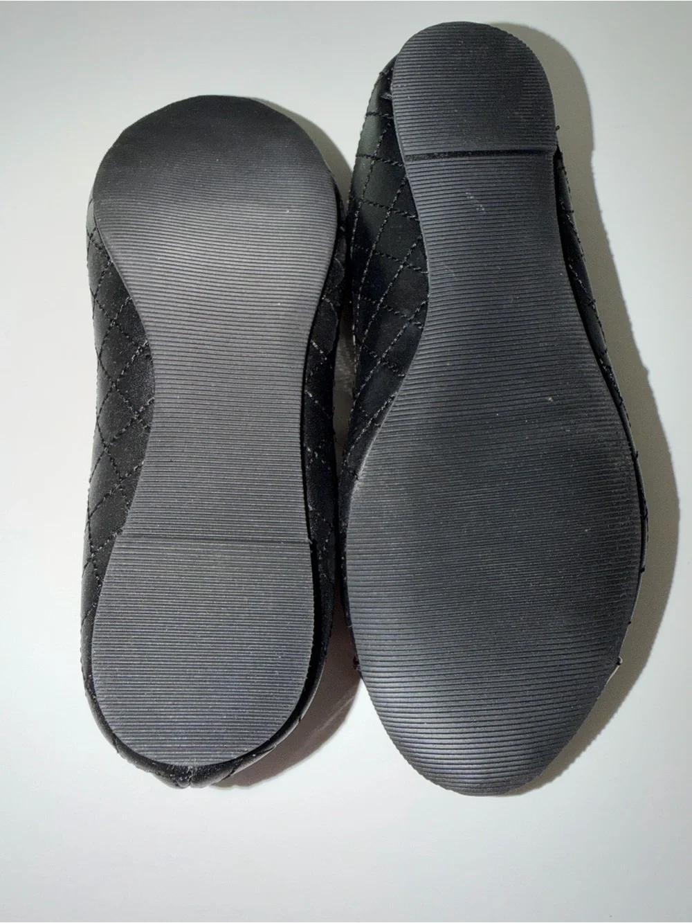 NWT L’Amour Girls Size 2 Black Quilted Cap Toe Mary Jane Flats | Bow